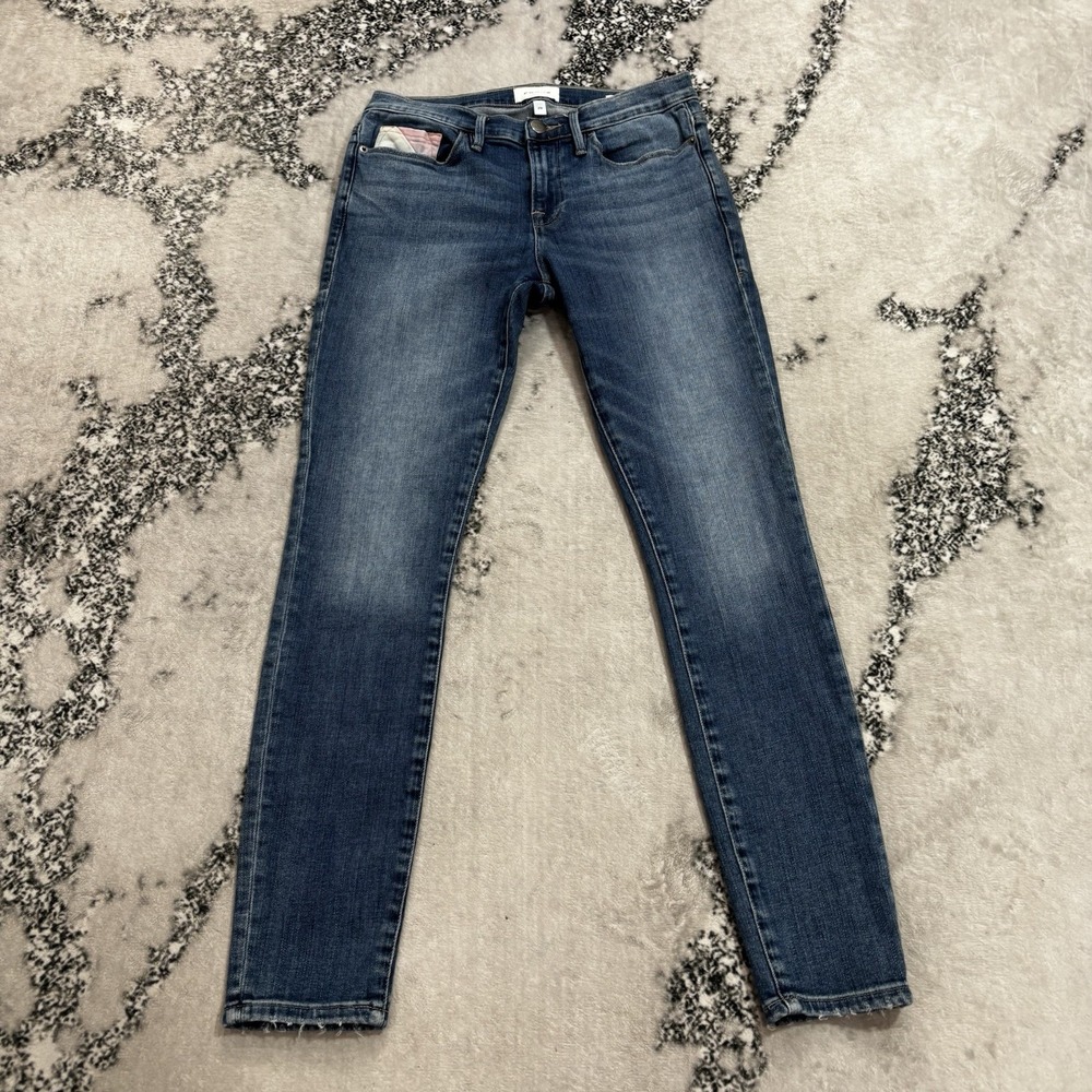 Frame Le Skinny de Jeanne Womens Size 29 Blue Slim Skinny Stretch Jeans